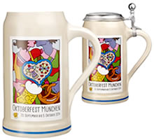 Offizieller Oktoberfest Bierkrug - Traditional Bavarian beer steins and mugs